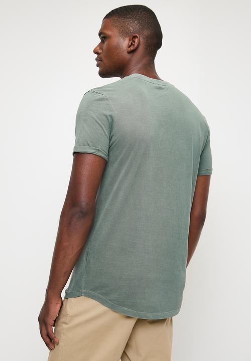 POLO - Mens Pjc Short Sleeve Overdyed Tee - Green