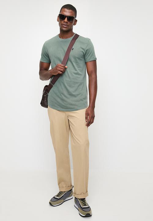 POLO - Mens Pjc Short Sleeve Overdyed Tee - Green