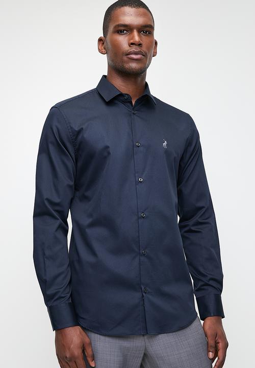 POLO - Mens Custom Fit Greig Shirt - Dark Navy