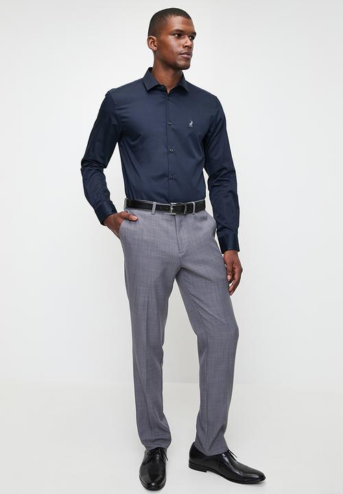 POLO - Mens Custom Fit Greig Shirt - Dark Navy