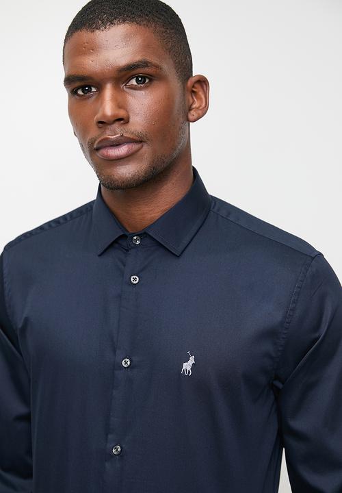 POLO - Mens Custom Fit Greig Shirt - Dark Navy
