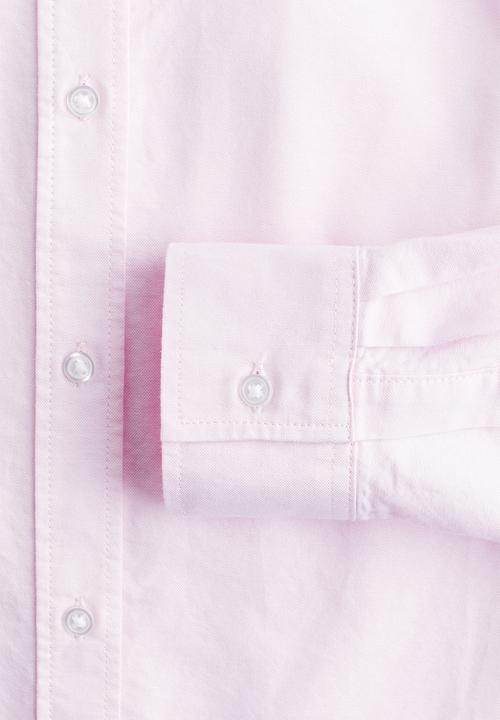 H&M - Fitted oxford shirt - light pink