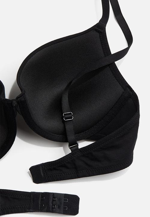 H&M - Cotton push-up bra - black