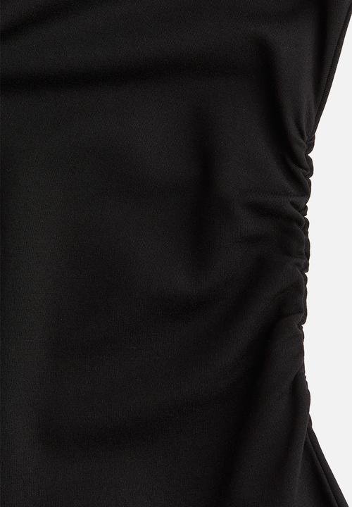 H&M - Boat-neck jersey dress - black