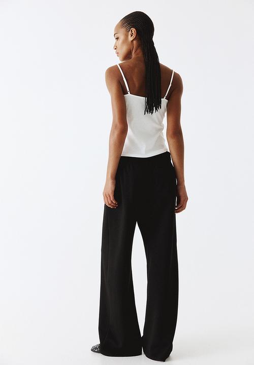 H&M - Wide joggers - black