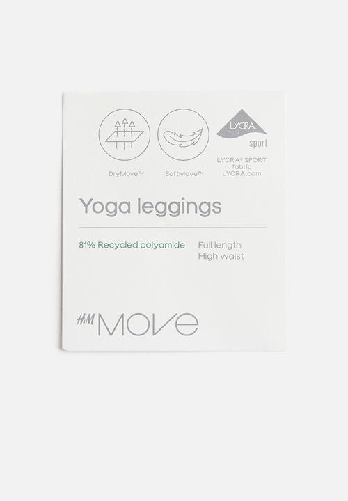 H&M - Yoga leggings with softmove™ lycra® - black