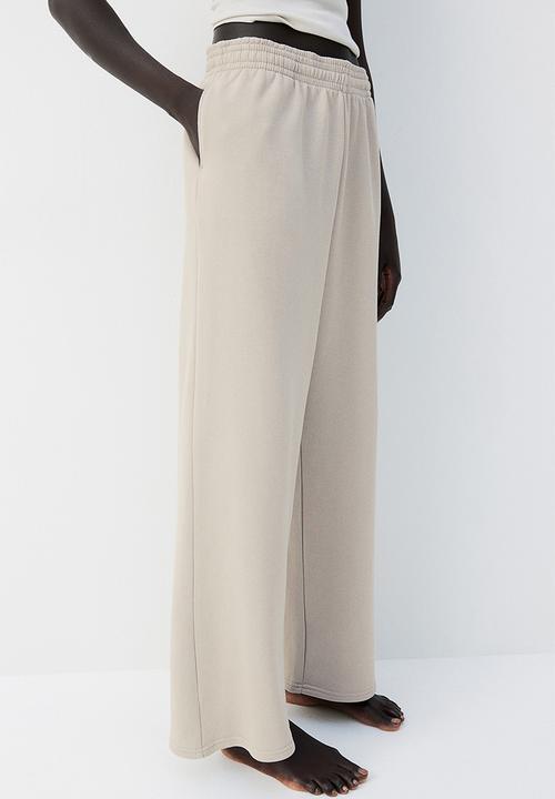 H&M - Wide joggers - light beige