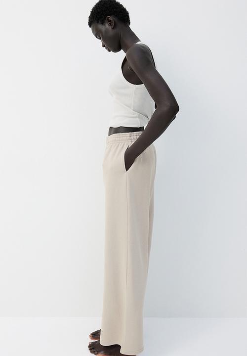 H&M - Wide joggers - light beige