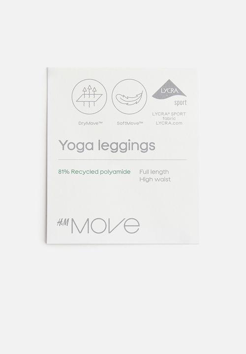 H&M - Yoga leggings with softmove™ lycra® - dark brown