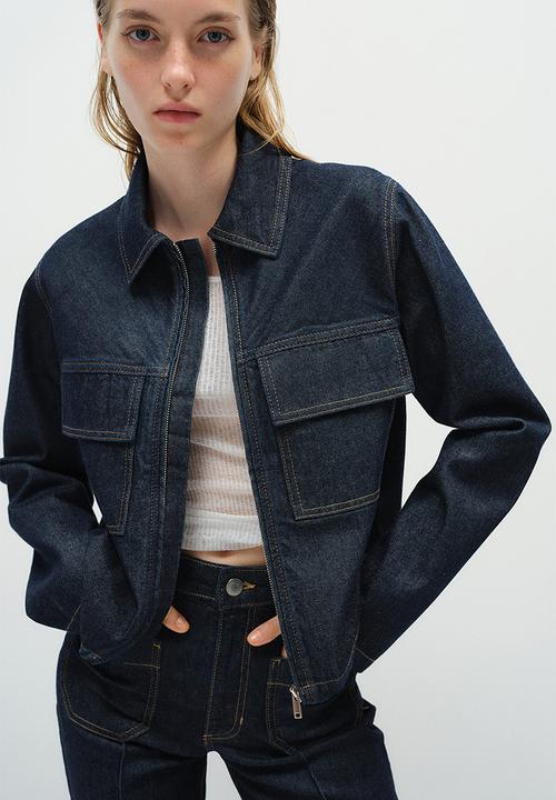 H&M - Denim jacket - dark denim blue