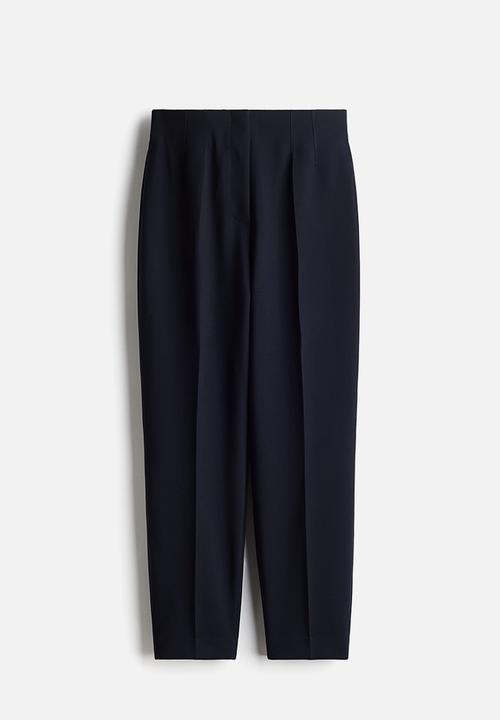 H&M - Ankle-length cigarette trousers - navy blue 