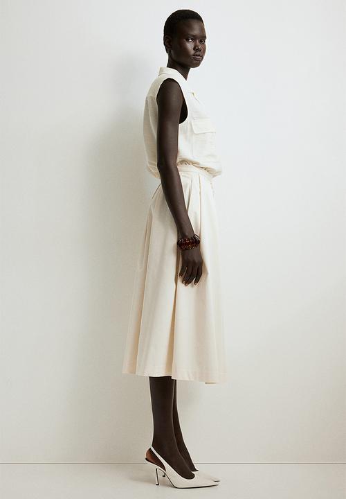 H&M - Sleeveless cargo shirt - cream