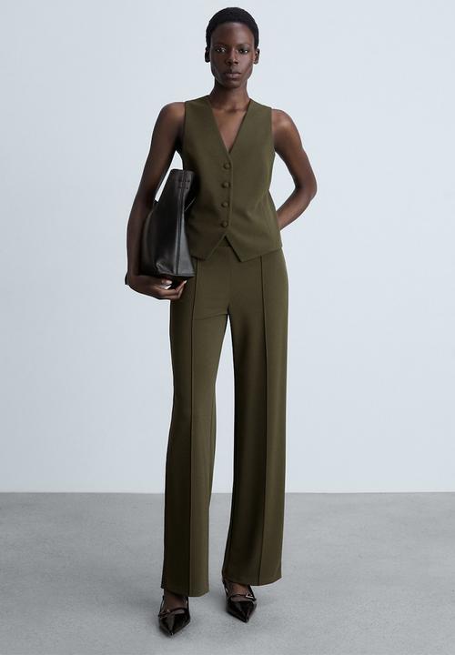 MANGO - Vest avaya - beige/ khaki