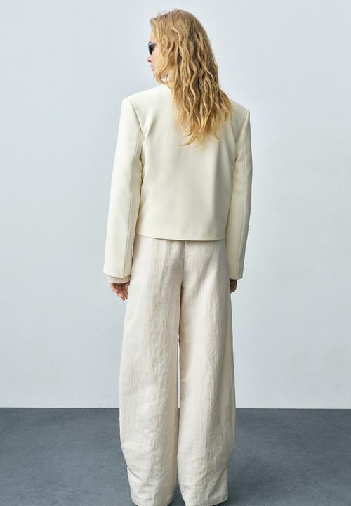 MANGO - Blazer jeanne - natural