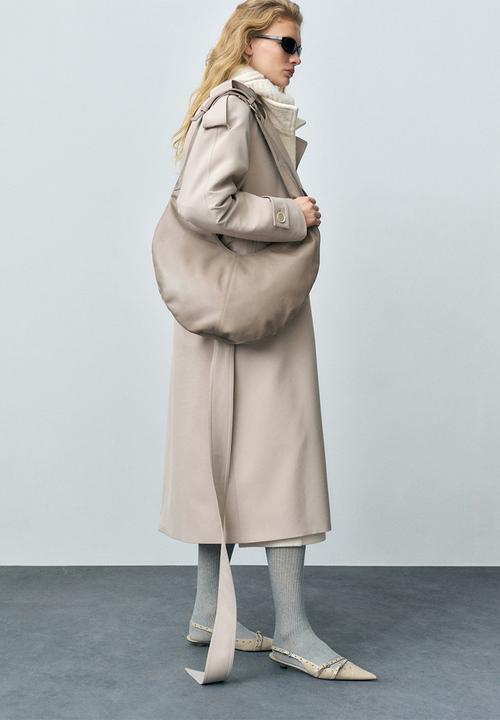 MANGO - Trenchcoat wanna - light beige