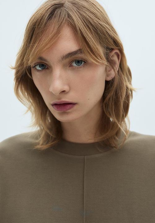 MANGO - Sweatshirt nique - beige/ khaki