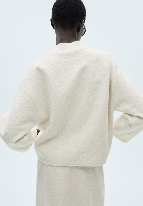 MANGO - Sweatshirt buble - light beige
