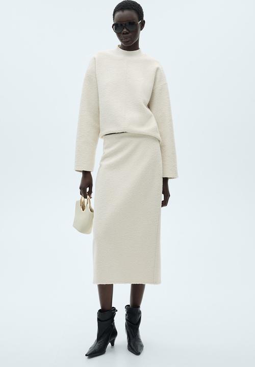MANGO - Sweatshirt buble - light beige