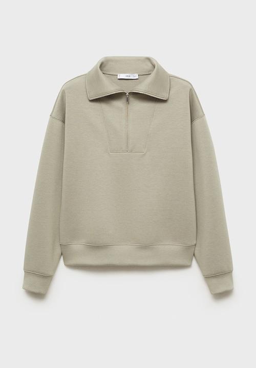 MANGO - Sweatshirt guesa - beige/ khaki