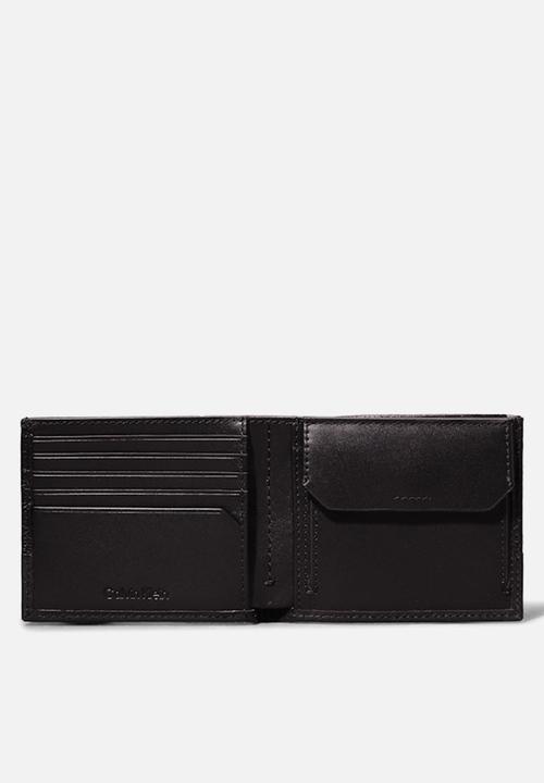 Calvin Klein - Subtle Mix Bifold 5Cc W/Coin - Ck Black Pebble And Smooth