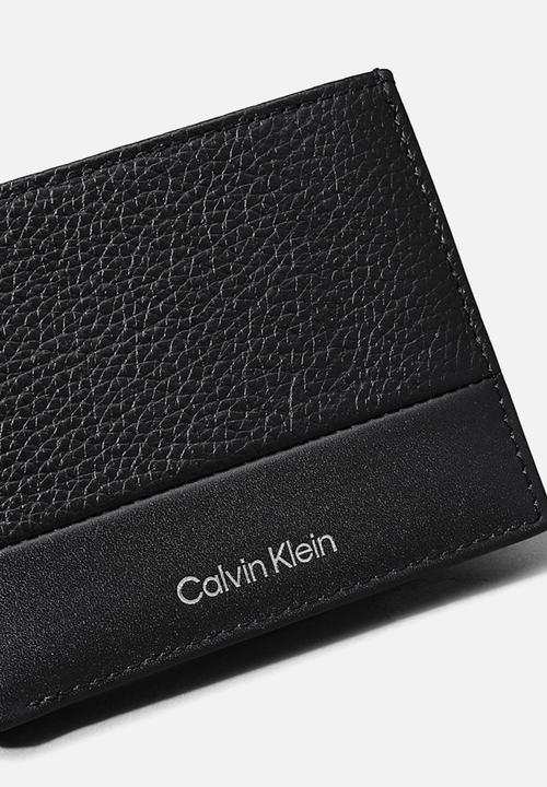 Calvin Klein - Subtle Mix Bifold 5Cc W/Coin - Ck Black Pebble And Smooth