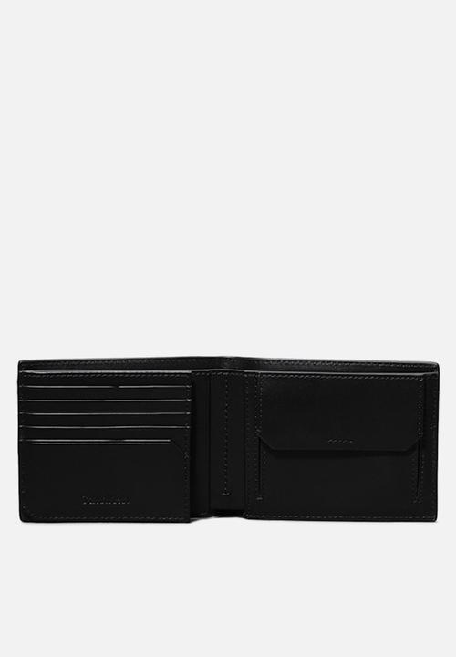 Calvin Klein - Metal Ck Trifold 10Cc W/Coin - Ck Black Smooth
