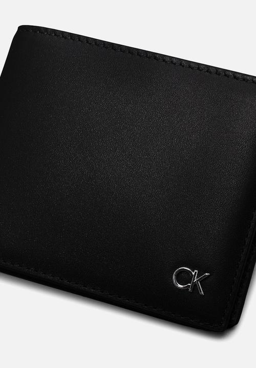Calvin Klein - Metal Ck Bifold 5Cc W/Coin - Ck Black Smooth