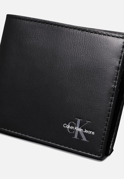 Calvin Klein - Monogram Soft Bifold W/Coin - Black