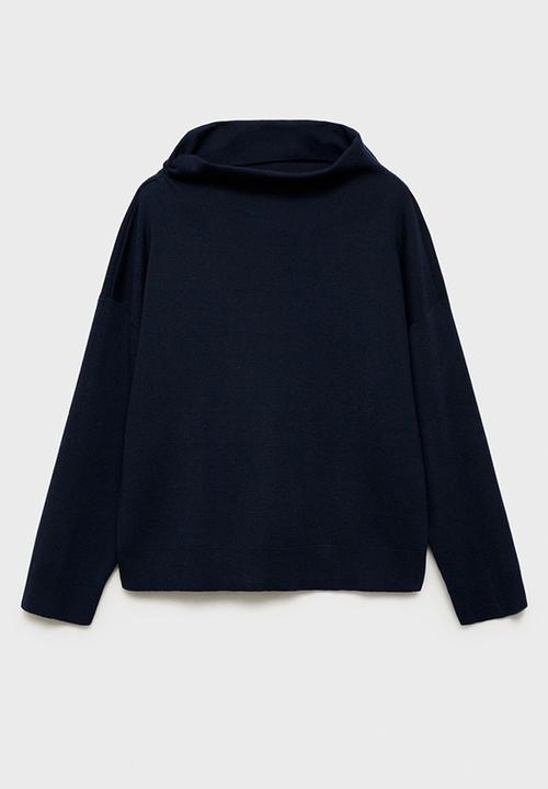 MANGO - Sweater plegam - midnight navy
