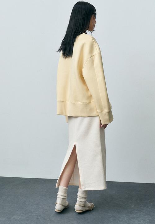 MANGO - Sweatshirt entsweat - light pastel yellow