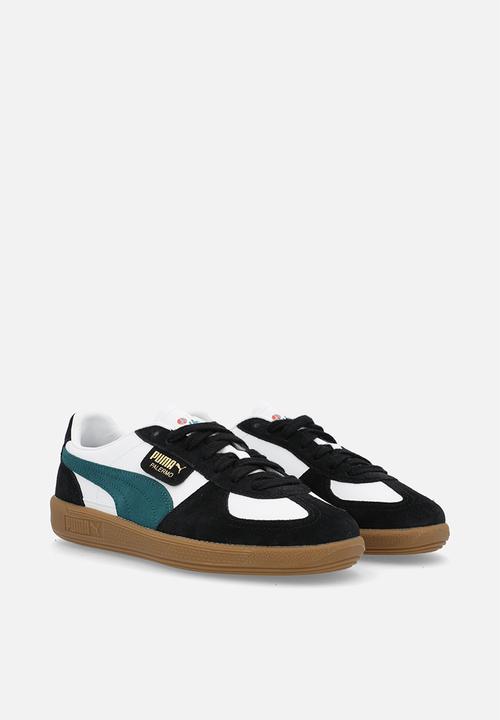 PUMA - Palermo Downtown Jr - Puma White-Cold Green-Puma Black