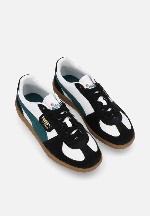 PUMA - Palermo Downtown Jr - Puma White-Cold Green-Puma Black