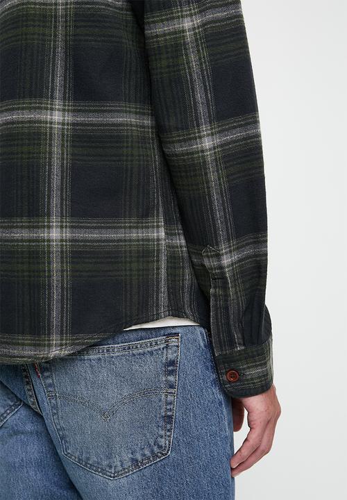 Superdry. - VINTAGE CHECK OVERSHIRT - Boseman Check Black