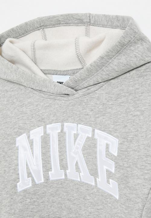 Nike - Nkn n nsw clb snl appl flc po - dk grey heather