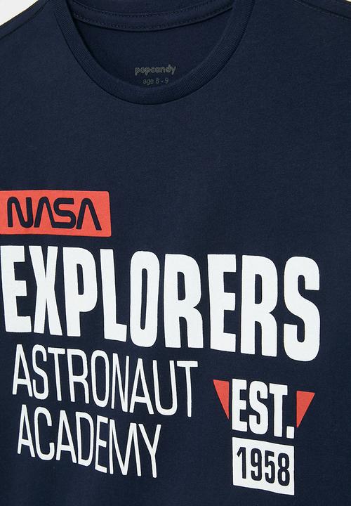 Pop Candy - Nasa long sleeve tee - navy