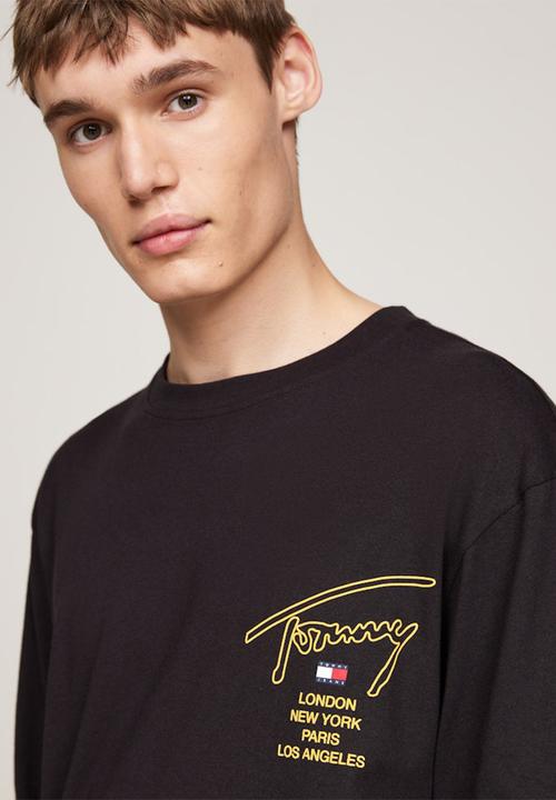 Tommy Hilfiger - Tjm Reg Sig Twist Long sleeve Tee - Black