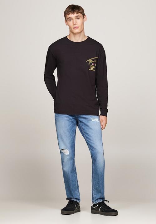 Tommy Hilfiger - Tjm Reg Sig Twist Long sleeve Tee - Black