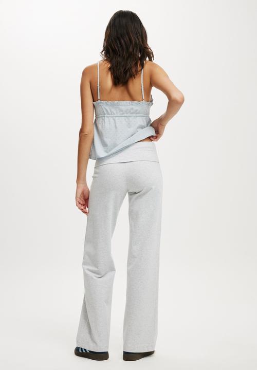 Cotton On - Bella Straight Leg Pant - Soft Grey Marle