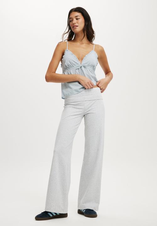 Cotton On - Bella Straight Leg Pant - Soft Grey Marle