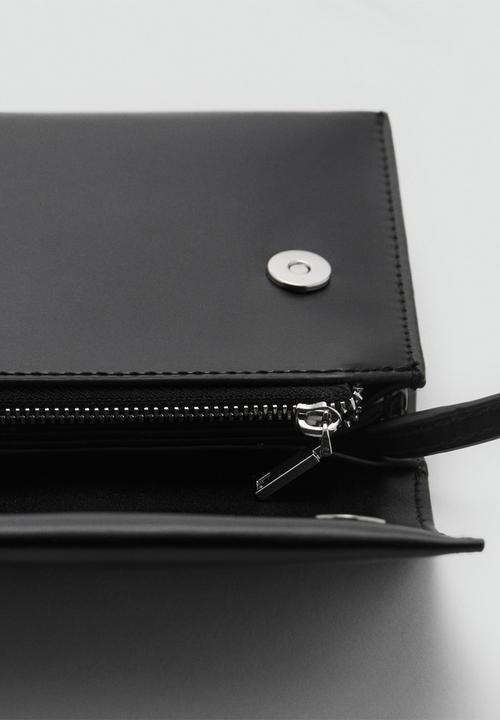 MANGO - Bag mch acordeon - black