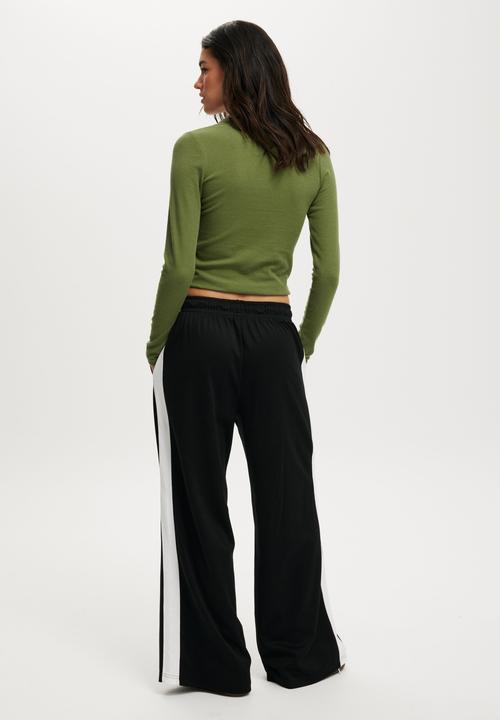 Cotton On - Retro Super Wide Leg Pant - Black/White