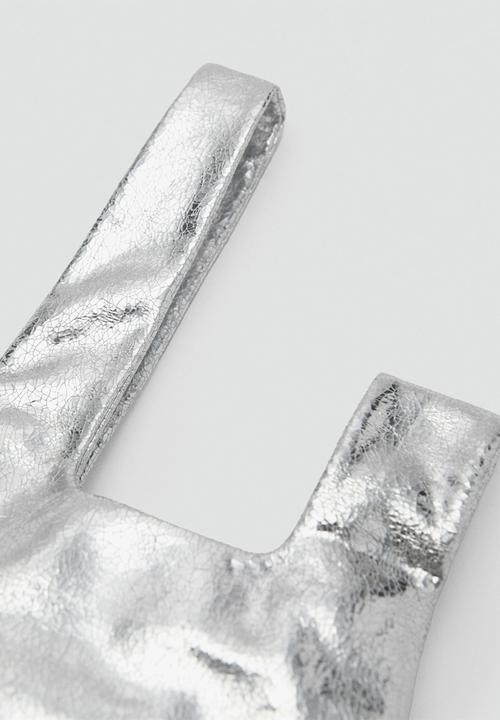 MANGO - Bag mch nit - silver