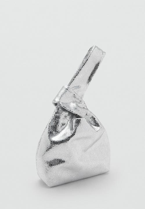 MANGO - Bag mch nit - silver