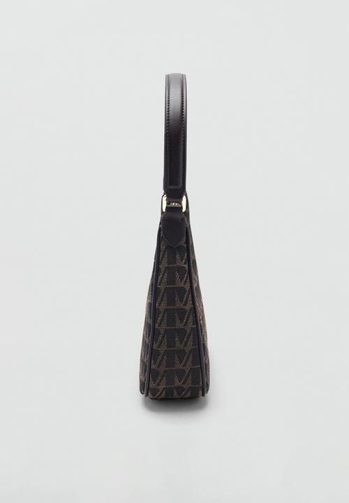 MANGO - Bag m galicia - light brown & black