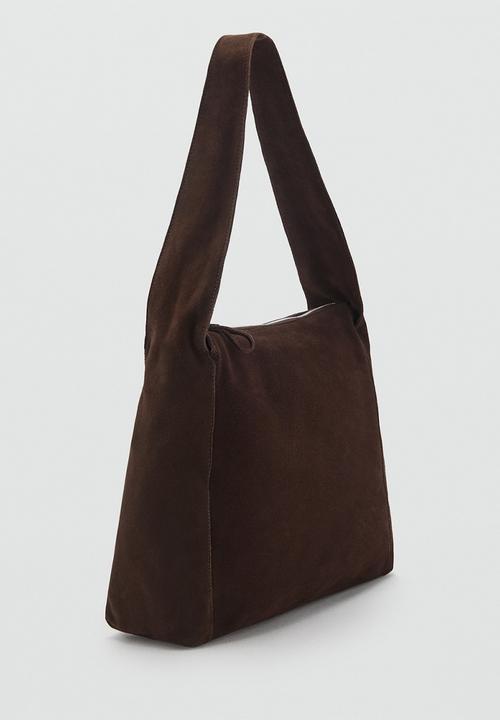 MANGO - Bag g piramide - brown