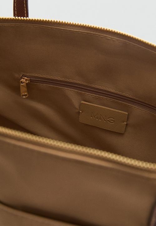 MANGO - Bag g cobalt - beige