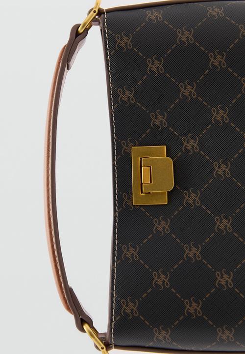 MANGO - Bag mch mike - brown & black