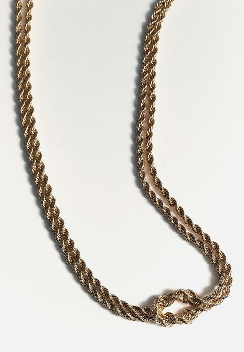 MANGO - Necklace eneas - gold