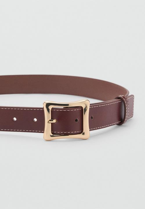 MANGO - Belt bill - brown
