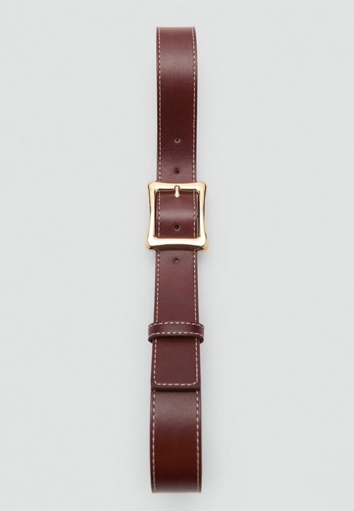 MANGO - Belt bill - brown